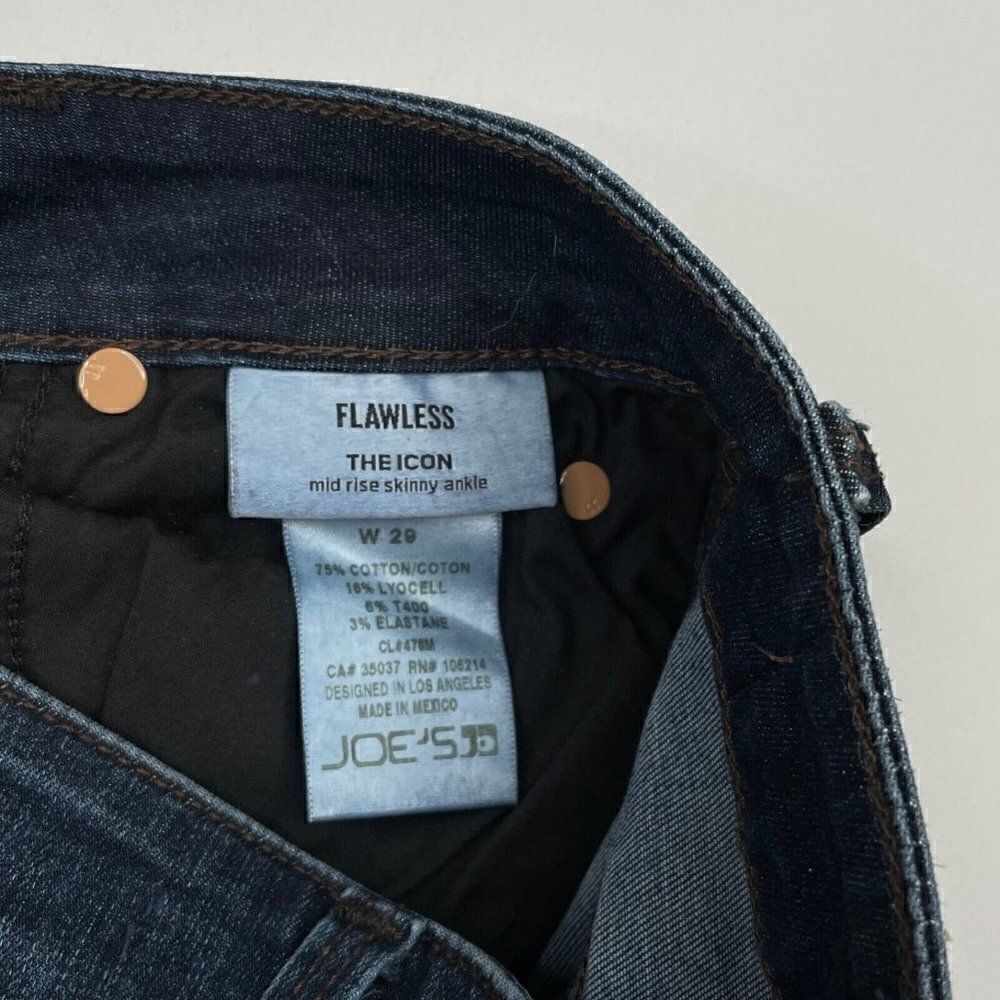 Joe's Jean Flawless The Icon Mid Rise Skinny Ankle Jean Joslyn - Picture 4 of 12